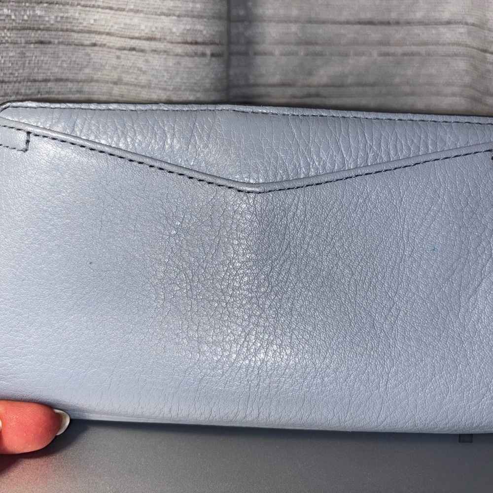 Fossil Light Blue Leather Wallet - Picture 3 of 3